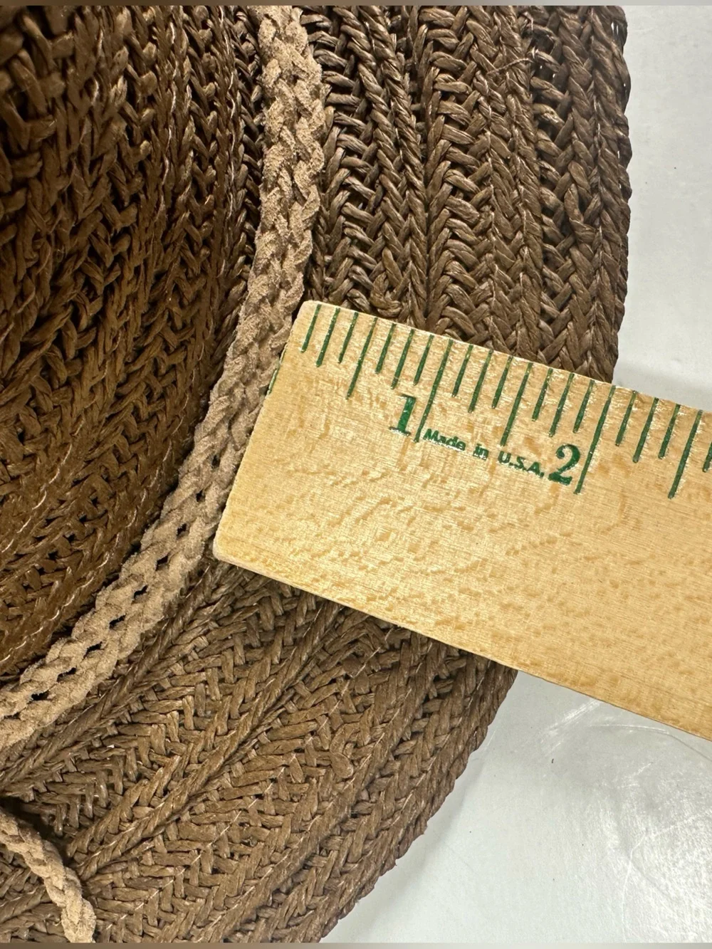 ATHLETA Woven 100% Paper Fedora Hat with Braided Band